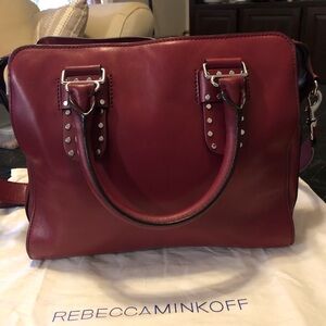 Rebecca Minkoff Midnighter Work Leather Satchel
Dark Red